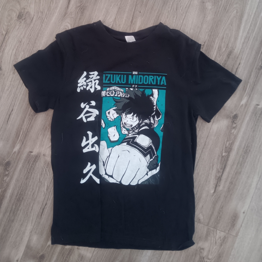 My Hero Academia Izuku Miboriya Deku Graphic T Shirt Size Small (63)